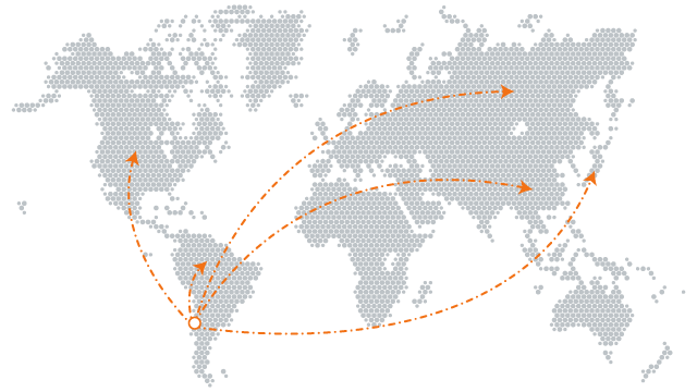 Exportación de Salmón desde Chile al Mundo