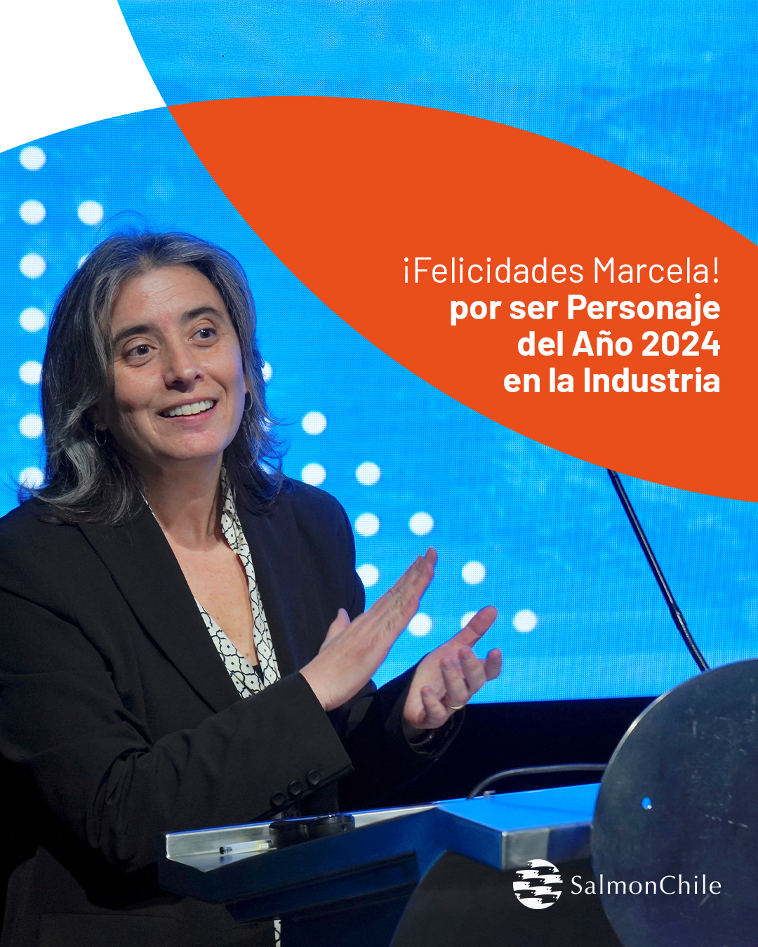 Marcela Bravo, ganadora del “Personaje del Año 2024”: “Este más que un premio individual lo siento como un reconocimiento al trabajo realizado por SalmonChile”